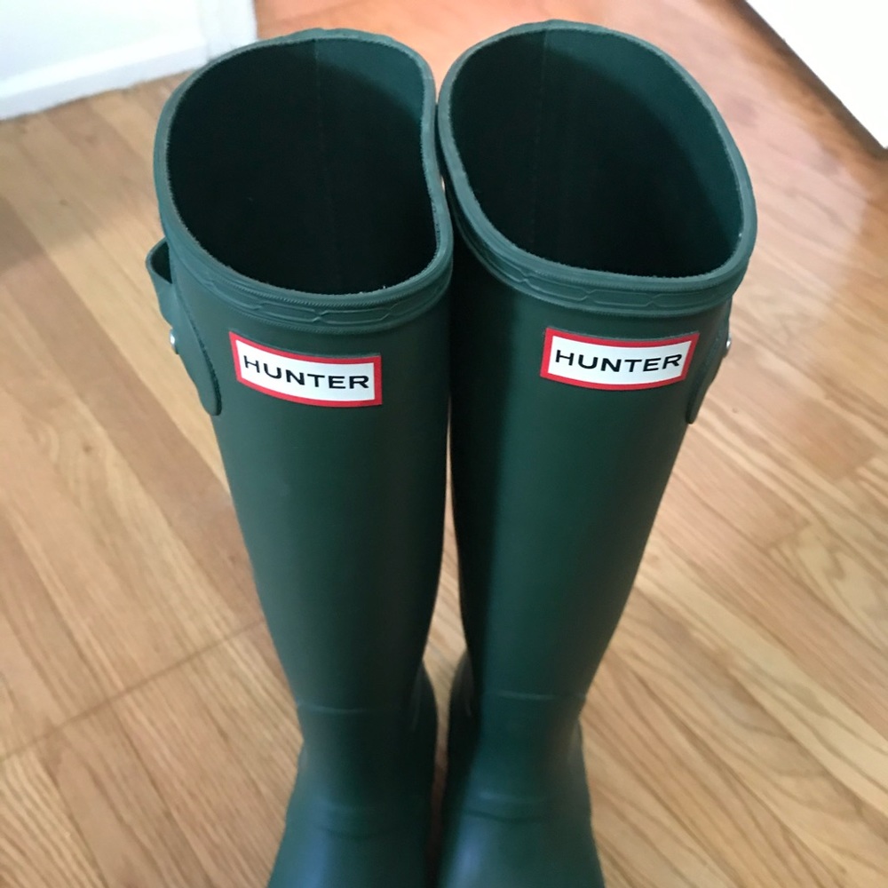 Tall Emerald Green Hunter Boots